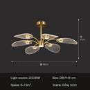 Decorbites golden art peacock led chandelier living room light