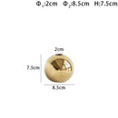 DecorBites™ Golden Ball Ceramic Vase Home Decor