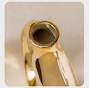 DecorBites™ Golden Flower Vase - Home Decor Accessory