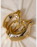 DecorBites™ Golden Flower Vase - Home Decor Accessory