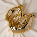 DecorBites™ Golden Flower Vase - Home Decor Accessory
