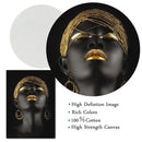 DecorBites™ Golden Jewelry African Woman Canvas Art