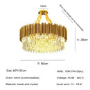 Decorbites golden luxury led crystal chandelier living room light
