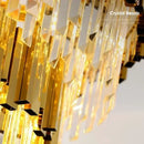 Decorbites golden luxury led crystal chandelier living room light