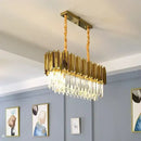 Decorbites golden luxury led crystal chandelier living room light