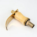 Decorbites golden plated waterfall bathtub faucet with marble handles
