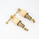 Decorbites golden plated waterfall bathtub faucet with marble handles