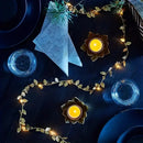 DecorBites™ Golden Silver Leaf Fairy Lights for Events