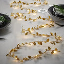 DecorBites™ Golden Silver Leaf Fairy Lights for Events