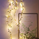 DecorBites™ Golden Silver Leaf Fairy Lights for Events