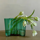 DecorBites™ Green Glass Vase for Modern Decor