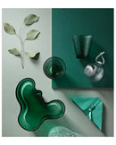 DecorBites™ Green Glass Vase for Modern Decor