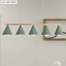 DecorBites™ Green Iron Island Pendant with Nordic Design- 3/5 Head Ceiling Light