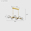 DecorBites™ Hand-Blown Glass Island Pendant Lamp for Restaurant - Modern Dimple Design