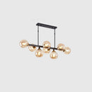DecorBites™ Hand-Blown Glass Island Pendant Lamp for Restaurant - Modern Dimple Design