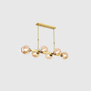 DecorBites™ Hand-Blown Glass Island Pendant Lamp for Restaurant - Modern Dimple Design