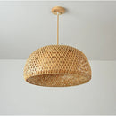 DecorBites™ Hand-Knit Bamboo Pendant Ceiling Light
