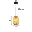 DecorBites™ Hand-Knit Bamboo Pendant Ceiling Light