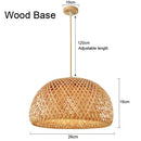 DecorBites™ Hand-Knit Bamboo Pendant Ceiling Light