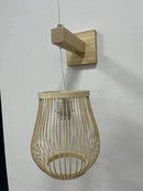 DecorBites™ Hand-Knit Bamboo Pendant Ceiling Light