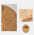 DecorBites™ Hand-Knit Bamboo Pendant Ceiling Light