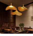 DecorBites™ Hand-Knit Bamboo Pendant Ceiling Light