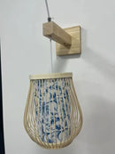 DecorBites™ Hand-Knit Bamboo Pendant Ceiling Light