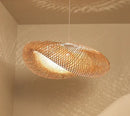 DecorBites™ Hand-Knit Bamboo Pendant Ceiling Light