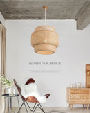 DecorBites™ Hand Knitted Chinese Style Hanging Bamboo Lamps