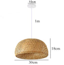 DecorBites™ Hand Knitted Chinese Style Hanging Bamboo Lamps