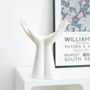 DecorBites™ Hand Shaped Porcelain Flower Vase Home Decor