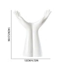 DecorBites™ Hand Shaped Porcelain Flower Vase Home Decor