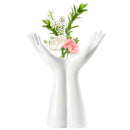 DecorBites™ Hand Shaped Porcelain Flower Vase Home Decor