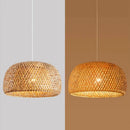 DecorBites™ Hand-Woven Bamboo Lantern Pendant Light