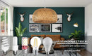 DecorBites™ Hand-Woven Bamboo Lantern Pendant Light