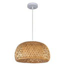 DecorBites™ Hand-Woven Bamboo Lantern Pendant Light