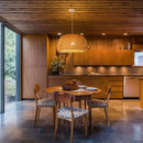 DecorBites™ Hand-Woven Bamboo Lantern Pendant Light