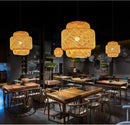 DecorBites™ Hand-Woven Bamboo Pendant Light Chandelier