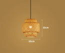 DecorBites™ Hand-Woven Bamboo Pendant Light Chandelier