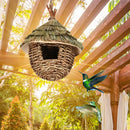DecorBites™ Hand-woven Hummingbird Nest House for Garden