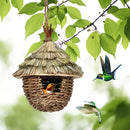 DecorBites™ Hand-woven Hummingbird Nest House for Garden