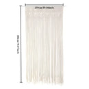 Boho cream macrame door curtain wall hanging for living room