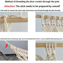 Boho cream macrame door curtain wall hanging for living room