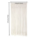 Boho cream macrame door curtain wall hanging for living room