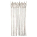 Boho cream macrame door curtain wall hanging for living room