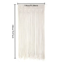 Boho cream macrame door curtain wall hanging for living room