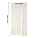 Boho cream macrame door curtain wall hanging for living room