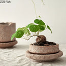 DecorBites™ Handcrafted Ceramic Vase for Flowers