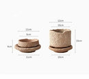 DecorBites™ Handcrafted Ceramic Vase for Flowers