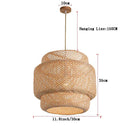 DecorBites™ Handcrafted Chinese Bamboo Pendant Lamp